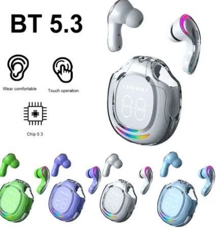 Ultrapods Max Wireless Earphones Bluetooth 5.3 Headphones Sport Gaming Headsets Noise Reduction Earbuds Bass Touch